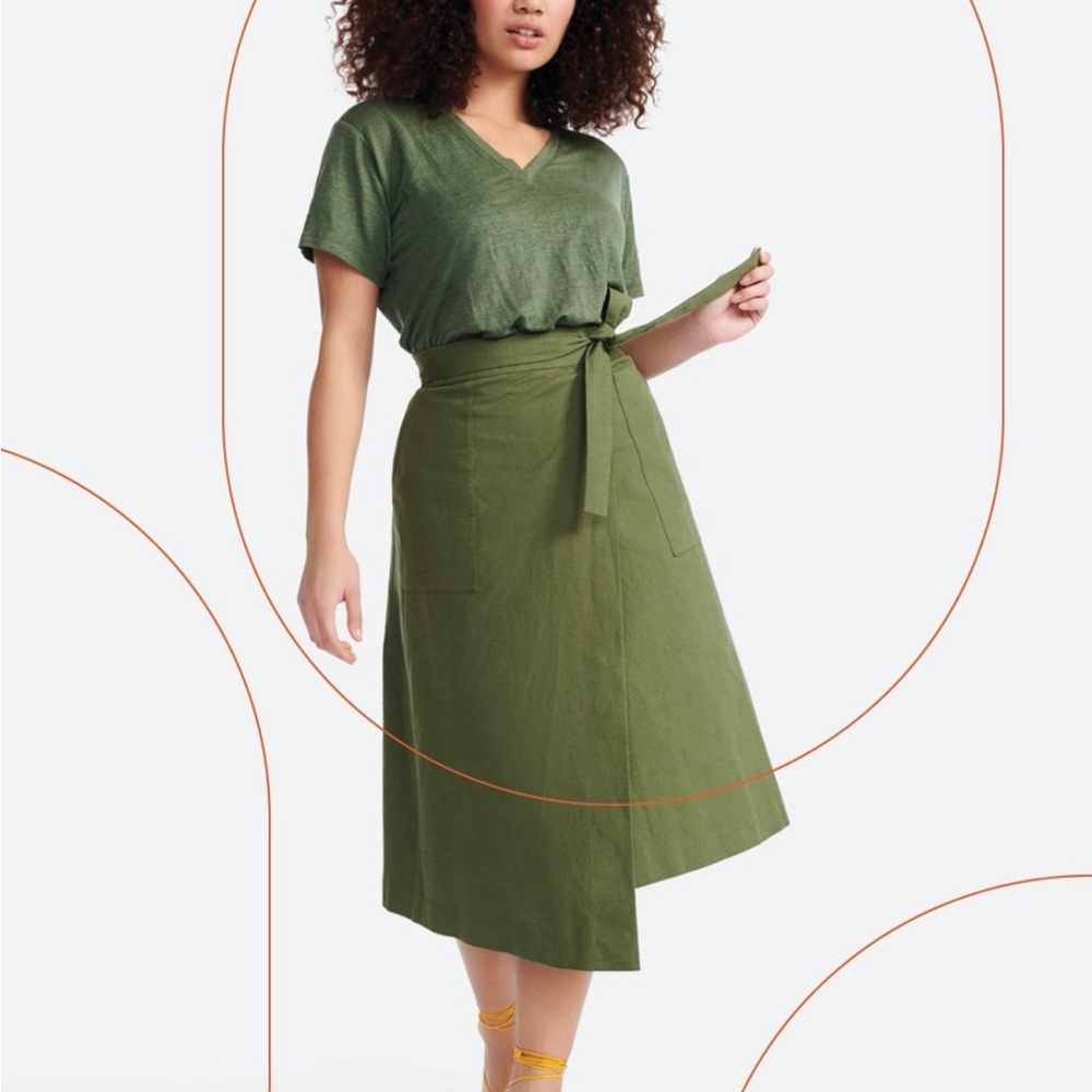 Asymmetrical Wrap Skirt